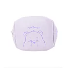 彩虹熊 帆布收納包  CareBears 化妝包 文具 旅行 愛心熊 紫色