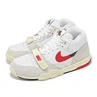 Nike 休閒鞋 Air Trainer 1 Chicago Split 男鞋 米白 紅 復古 中筒 DZ2547-100