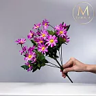 【Floral M】英式花園優雅紫小雛菊仿真花花材（1入組）