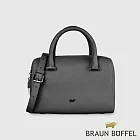 【BRAUN BUFFEL 德國小金牛】台灣總代理 依雅娜 大波士頓包-黑色/BF853-36-BK