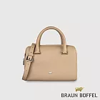 【BRAUN BUFFEL 德國小金牛】台灣總代理 依雅娜 小波士頓包-奶茶棕/BF853-35-SVM