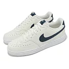 Nike 休閒鞋 Court Vision Low 男鞋 米白 藍 低筒 復古 板鞋 HQ4867-101