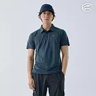 ADISI 男排汗快乾抑菌短袖POLO衫 AL2411077 (M-2XL)｜大和抗菌 防臭 透氣 網洞 速乾 吸濕 排汗衣 M 深藍