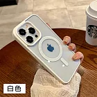 【立元】馬卡龍硅膠磁吸式手機殼 硅膠防摔殼 iPhone 16 plus 白色