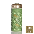 《乾唐軒活瓷》吉星玲瓏如意隨身杯 / 大 / 雙層 / 水晶 / 無光蘋果綠 330ml 無 無光蘋果綠