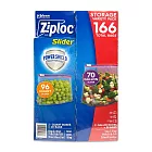 Ziploc 拉鍊式保鮮夾鏈袋 166入