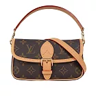 LV Nano Diane Monogram 帆布翻蓋二用迷你馬鞍包