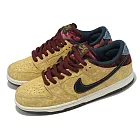 Nike 滑板鞋 SB Dunk Low Pro 電影之城 男鞋 女鞋 卡其金 酒紅 斑駁 FZ1278-200