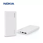 【Nokia 諾基亞】10000mAh PD+QC 20W雙向快充 3孔輸出 Type-C+Type-A 行動電源 (P6203-1)