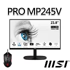 【滑鼠組】msi微星 PRO MP245V 螢幕(24型/FHD/HDMI/100Hz/VA)