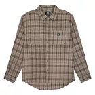 CONVERSE BUTTON DOWN WARM SHIRT CLASSIC TAUPE 男長袖襯衫-10027089-A06 L 卡其色