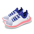 Under Armour 慢跑鞋 Flow Velociti SE 女鞋 白 藍 紅 編織 輕量 緩衝 運動鞋 UA 3024017105