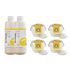 【禾乃川】國產豆製所-經典熱銷品項 純濃黃豆乳2瓶(945ml/瓶)+檸檬果露豆乳優格4入(185g/盒)