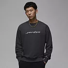 NIKE AS M J FLC CREW DR GCEL 男長袖上衣-黑-HQ4889060 2XL 黑色