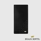 【BRAUN BUFFEL 德國小金牛】台灣總代理 墨菲斯 14卡兩折長夾-黑色/BF524-621-BK