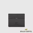 【BRAUN BUFFEL 德國小金牛】台灣總代理 艾康-A 單層卡夾-黑色/BF554-151-BK