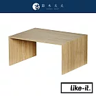 【LIKE-IT】PLUS RACK 多用途雙層木紋整理架-大 共2色 (原木棕) | 鈴木太太公司貨