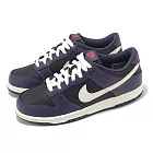 Nike 休閒鞋 Dunk Low GS 大童 女鞋 黑 米白 紫 低筒 FB9109-003