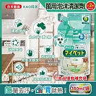 (2袋超值組)日本KAO花王-多用途居家去汙鹼性泡沫噴霧萬用清潔劑補充包350ml/淺綠袋-綠茶香(家具地板窗框沙發燈具玻璃除指紋,客廳速乾除塵消臭去垢劑)