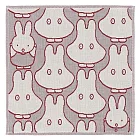 日本進口 Miffy米菲兔三層紗隨身手帕<Miffy><Miffy><Miffy> 米菲 灰紅