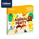 《MiDeer》-- 兒童手指顏料繪畫本-動物派對(中階) ☆