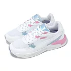 Puma 休閒鞋 X-Ray Speed Lite Bouncy Sky JR 大童 白 粉藍 拼接 緩衝 39800501