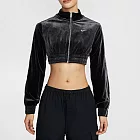 NIKE AS W NSW CLLCTN VELOUR FZ TOP 女 長袖上衣-FZ3680010 XS 黑色