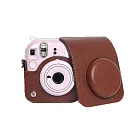 【LOTUS】拍立得 MINI12 皮套 相機包 可同時裝水晶殼 矽膠套 副廠 棕色