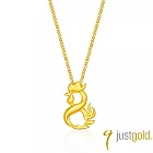 【Just Gold 鎮金店】八福純金生肖-雞 黃金吊墜(不含鍊)