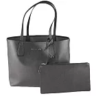MICHAEL KORS 素面皮革雙面托特包-黑
