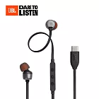 【JBL】Tune 310C USB-C 線控入耳式耳機 黑色