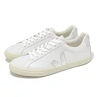 Veja 休閒鞋 Esplar Logo Leather 女鞋 白 銀 奶油底 經典 小白鞋 EO0203883A