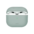 UNIQ AirPods 4 (2024) Lino素色簡約液態矽膠藍牙耳機保護套 綠色