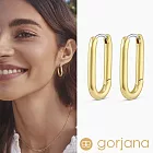 GORJANA 金色鎖扣耳環 經典中圓耳環 Zoey Hoops
