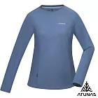 【ATUNAS 歐都納】女款POLARTEC POWER DRY吸濕排汗透氣快乾長袖T恤A1TSGZ02W- S 原力藍