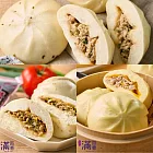 《滿面香》香蔥肉包+京醬肉包+芝士肉包各1包(4顆/包/每顆100g)