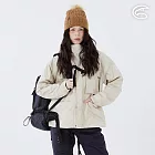 ADISI 女單件式防水防風透氣保暖外套(可拆帽) AJ2421052 (S-2XL)｜刷毛 防潑水 防水外套 S 灰卡