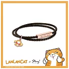 STORY 故事銀飾 -白爛貓蛇麼攏賀系列-蛇來運轉編織皮革手環(贈開運水晶樹)