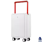 【USSARO】20吋前開式晶彩系列框箱/行李箱/旅行箱/登機箱(雪地白) 20吋 雪地白