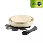 GreenPan ClickChef 4件組 (奶油白)