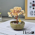【Hera赫拉】手工水晶樹聚寶盆擺飾 H114042302 黃水晶