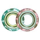 【WEKO】28吋熱帶棕櫚樹游泳圈2入組(WE-LB28-2) 綠色+粉色