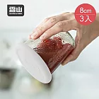 【日本霜山】WECK專用矽膠罐蓋-直徑8cm-3入- 白