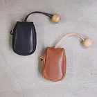 TEHA’AMANA｜日本職人手作好物 原木X牛皮鑰匙包 淺咖啡色