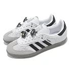 adidas 休閒鞋 Samba OG W 女鞋 Lace Flower 蕾絲 白 黑 小花 德訓鞋 愛迪達 IH3371
