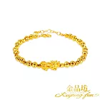 【金品坊】黃金手鍊燦爛星引貔貅手鍊