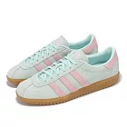 adidas 休閒鞋 BRMD W 女鞋 綠 粉 麂皮 復古 三葉草 愛迪達 JS0257