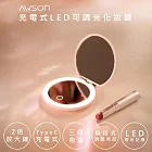 AWSON歐森 充電式多功能LED化妝鏡 AWD-1017 雙鏡面/2倍放大/三段補光