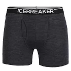 【紐西蘭Icebreaker】男 Anatomica 四角開口內褲-BF150 S 灰黑