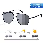 【SUNS】UV400智能感光變色偏光太陽眼鏡 時尚飛行員鏡框墨鏡 防藍光/防眩光/抗UV400 S925